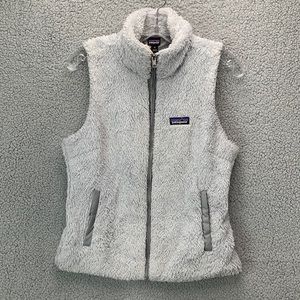 Patagonia Los Gatos Fleece Vest Women’s‎ M Gray Sleeveless Zip Up Outdoor